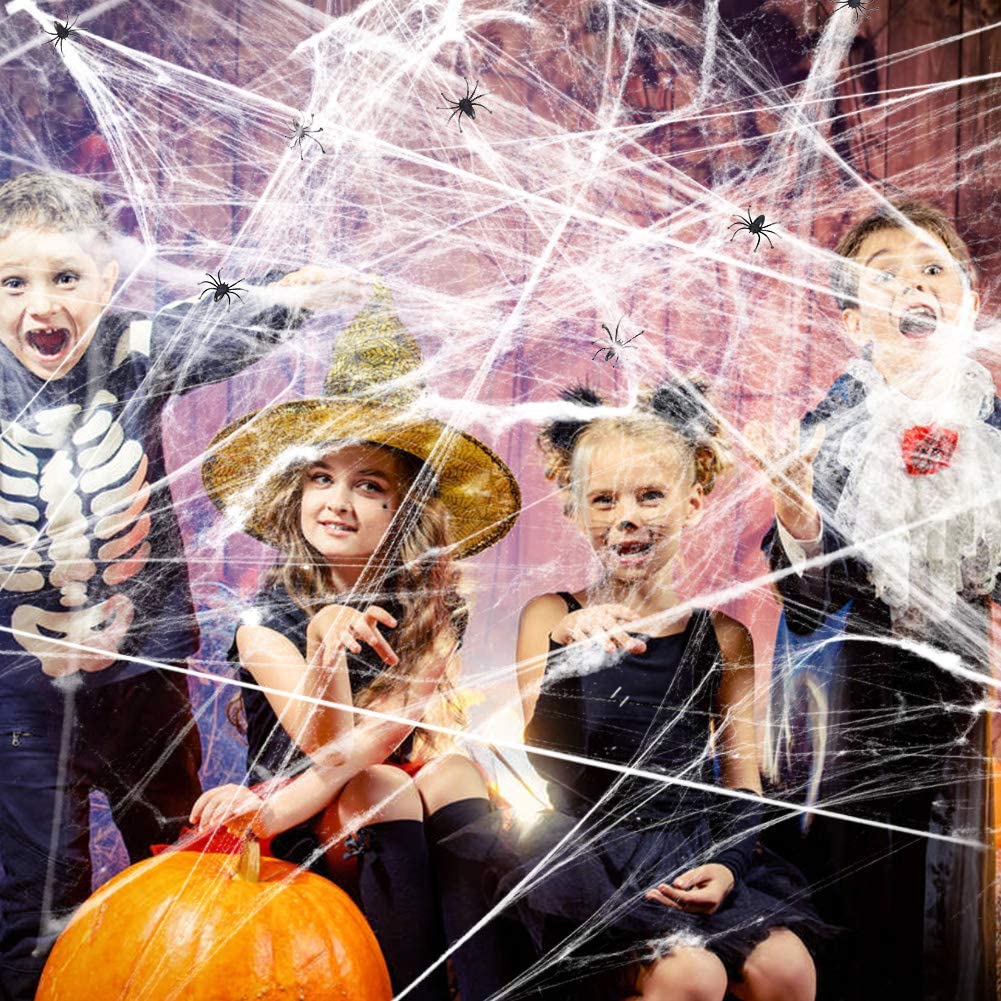 Artificial Spider Web Halloween Decoration Scary Party
