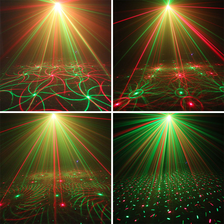 Laser Stars Patterns Projector Christmas Light Dance New Years Party Effect Lights