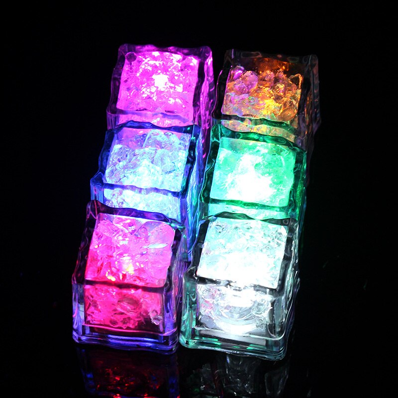 Christmas Luminous LED Ice Cubes Glowing Party Ball Flash Neon Wine Glass