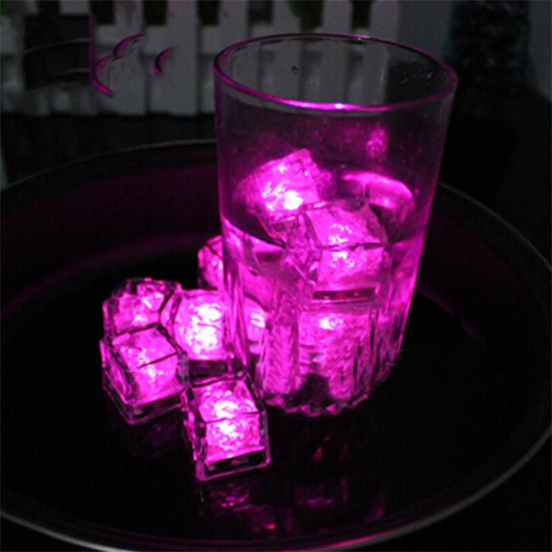 Christmas Luminous LED Ice Cubes Glowing Party Ball Flash Neon Wine Glass