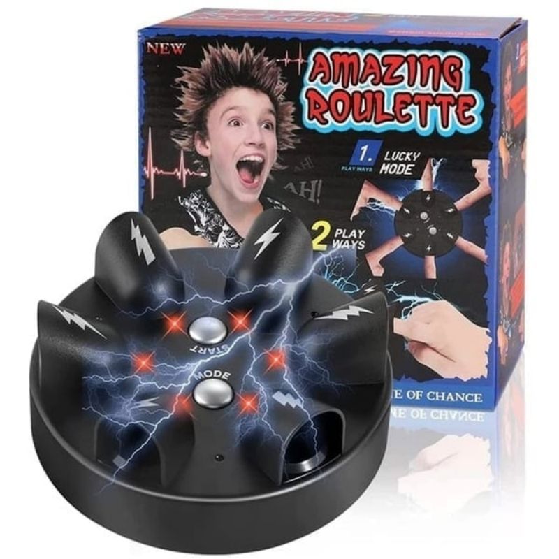 Shock Roulette Party Game Finger Lie Detector Spoof Shock Finger Game