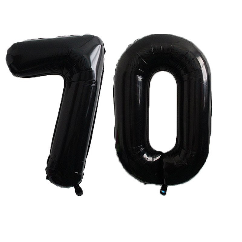 Black Agate Balloon Banner Birthday Party Decoration