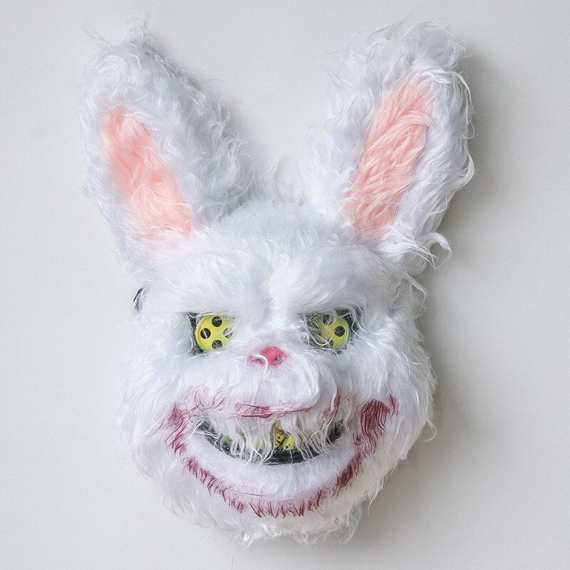 Bloody Plush Bunny Mask Halloween Ghost