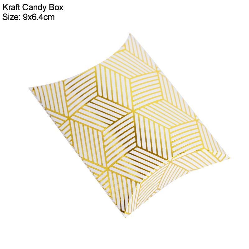 Pillow Candy Box Kraft Paper Gift Packaging Bags