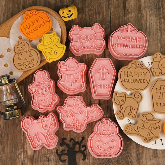 Halloween Biscuit Mold Pumpkin Ghost Witch Bat