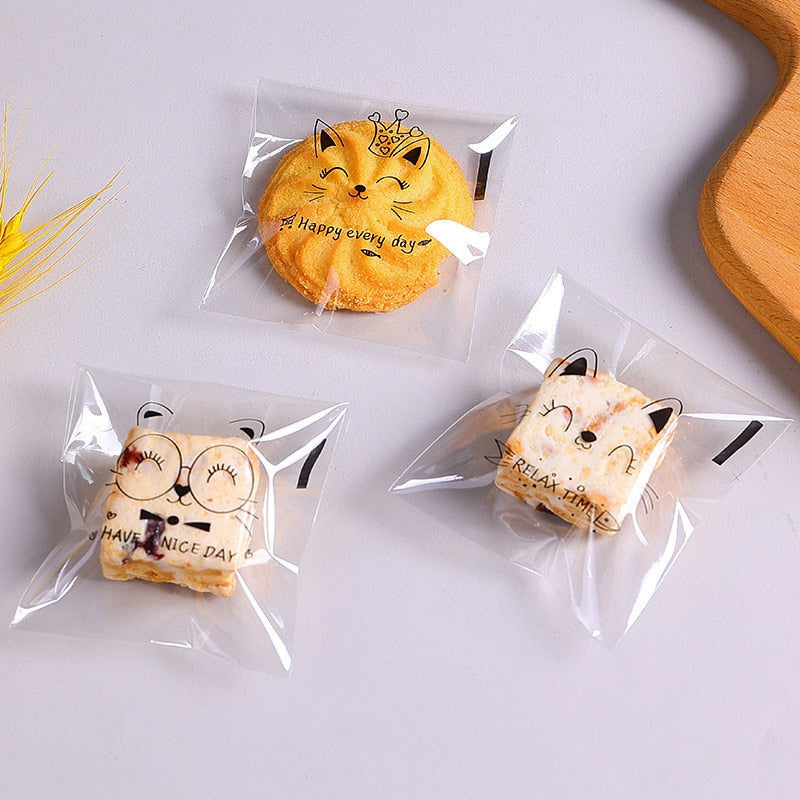 Transparent Self-adhesive Cute Cartoon Animal Bread