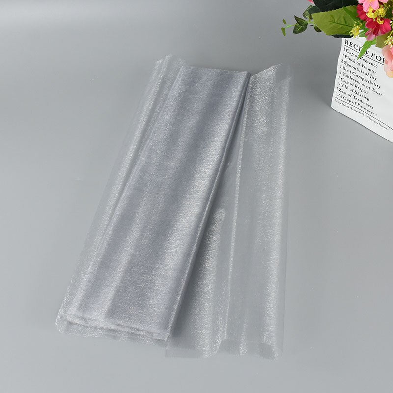 Sheer Crystal Organza Tulle Roll Fabric