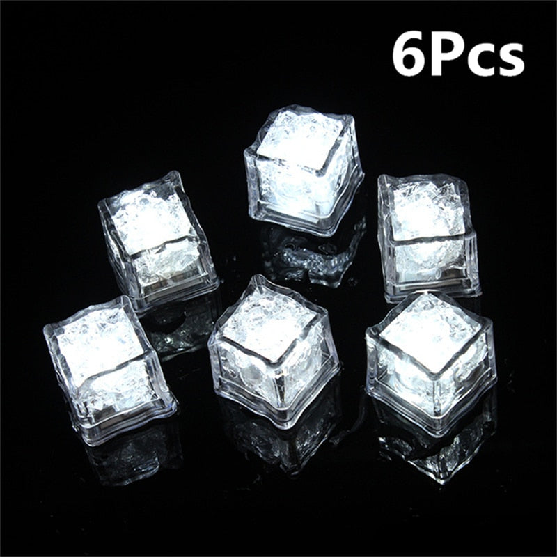 LED Ice Cubes Glowing Party Flash Neon Halloween