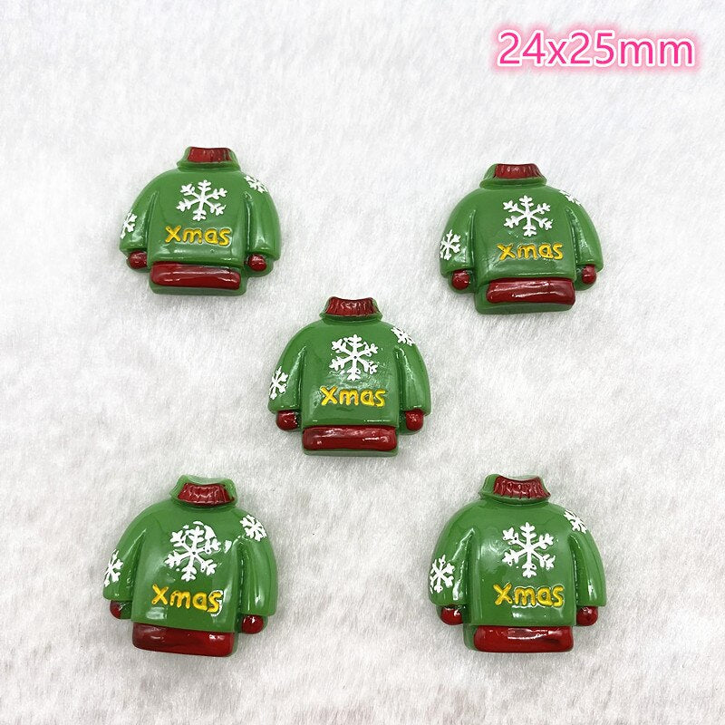 Christmas Snowman Resin Flatback