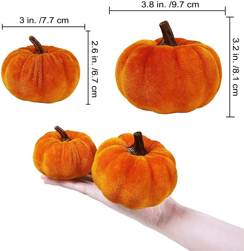 Simulation Flannel Pumpkin Decoration Halloween