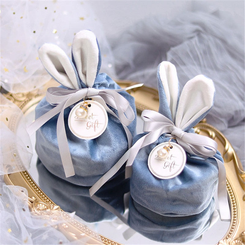 Easter Cute Rabbit Gift Packing Bags Velvet Valentines Day