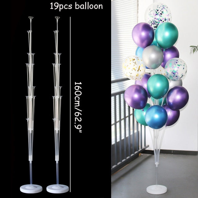 Wide Circle Balloon Column Base And Plastic Poles Balloon