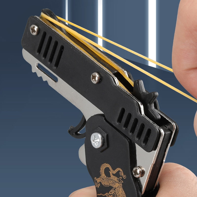 Mini keychain gun rubber band gun Toy