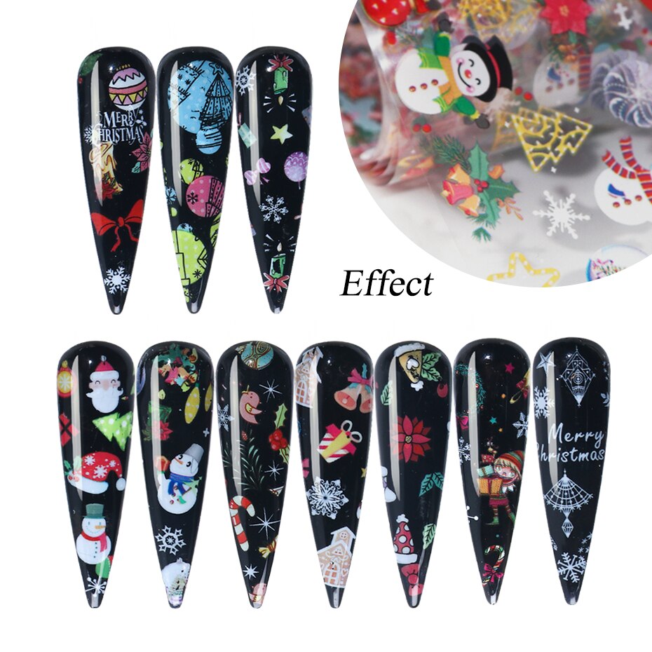 Christmas Decorations for Nails Mix Colorful