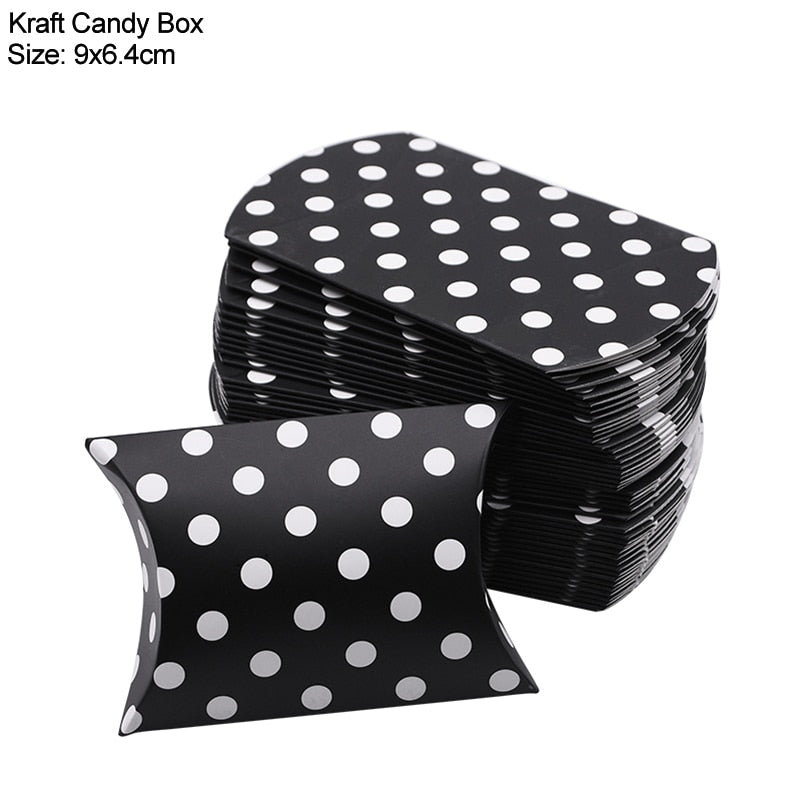 Pillow Candy Box Kraft Paper Gift Packaging Bags