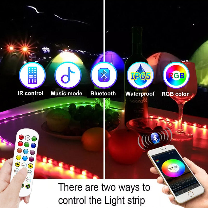 Led Lights Strips Bluetooth Non-Waterproof RGB