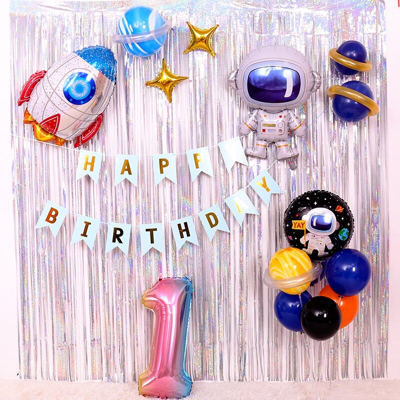 Unicorn Birthday Rainbow Tinsel Party Decorations