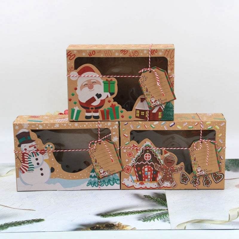 Book Shape Merry Christmas Candy Boxes