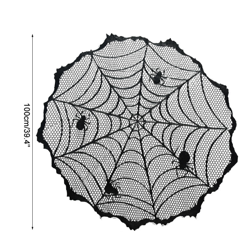 Halloween Decoration Lace Spider Web