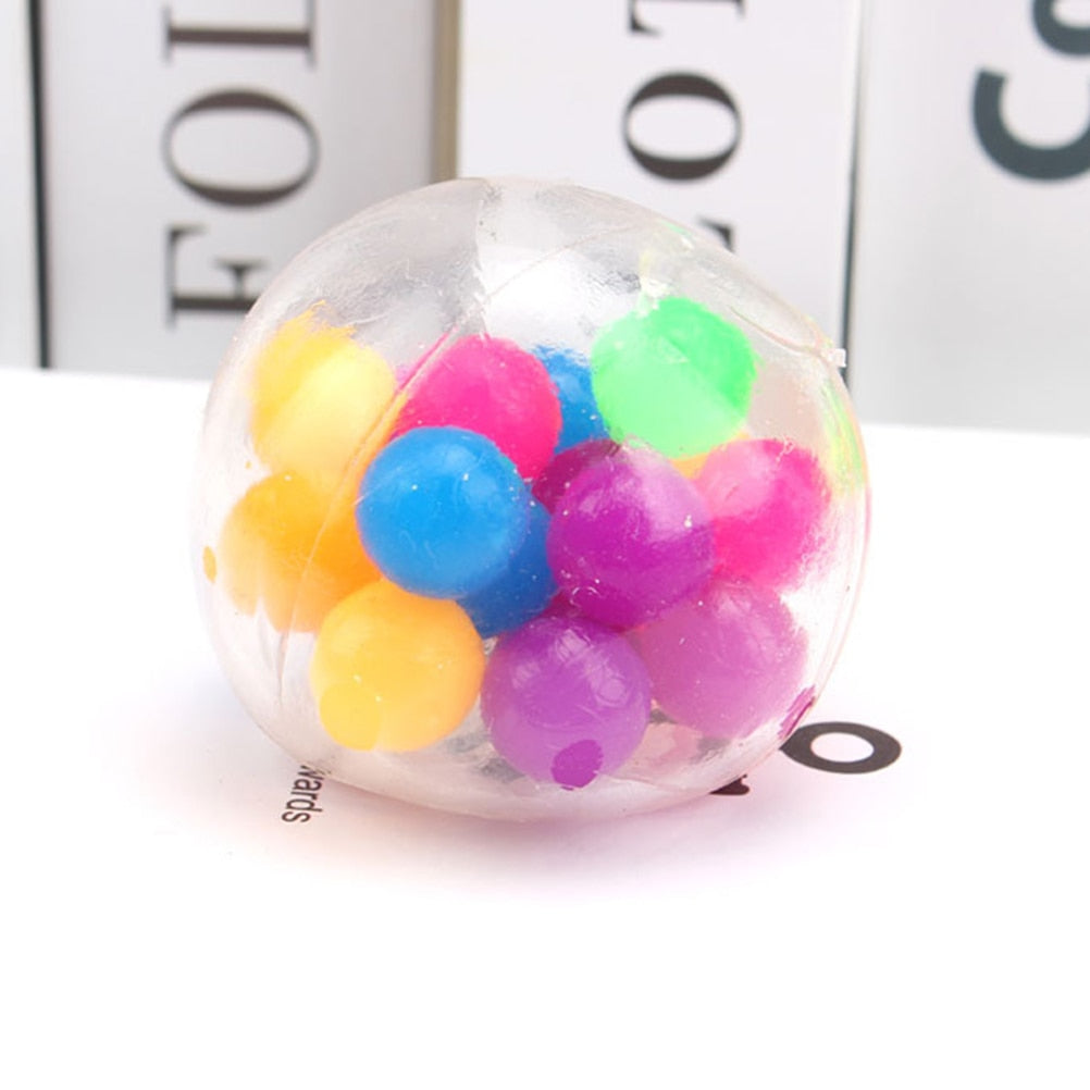 Clear Stress Balls Colorful Ball Mood Squeeze