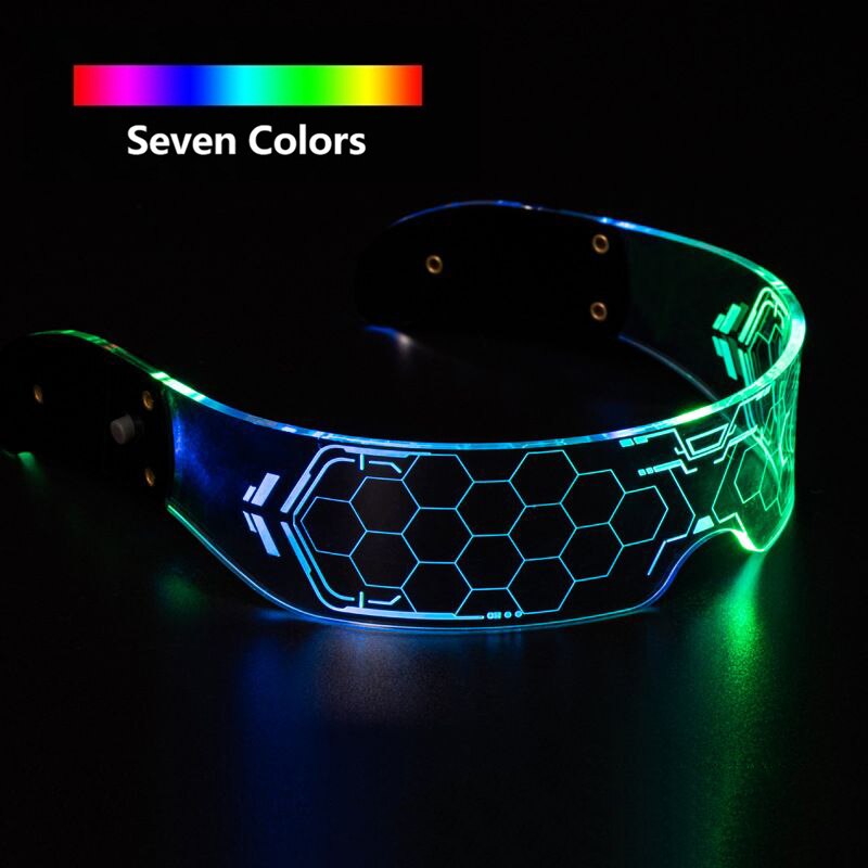 Colorful Luminous LED Glasses for Music Bar KTV Neon Party Christmas