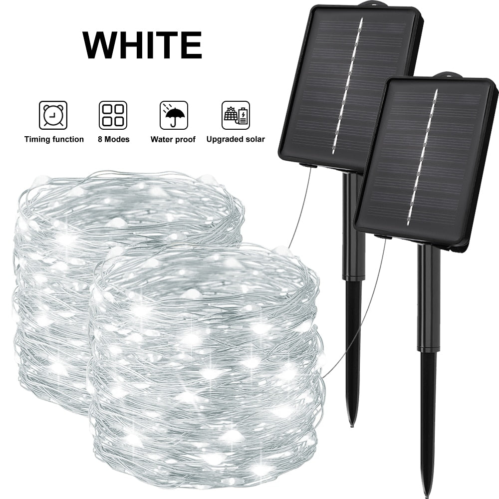 LED Outdoor Solar Lamp String Lights