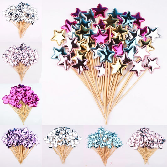 Colorful Cake Topper Crown Star Heart