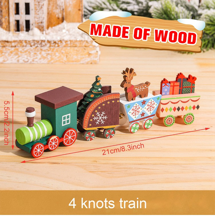 Wooden/Plastic Train Christmas Ornament Decoration