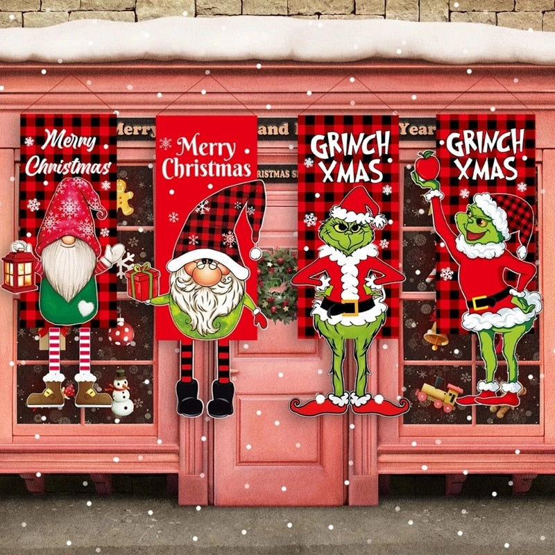 Merry Christmas Porch Door Banner