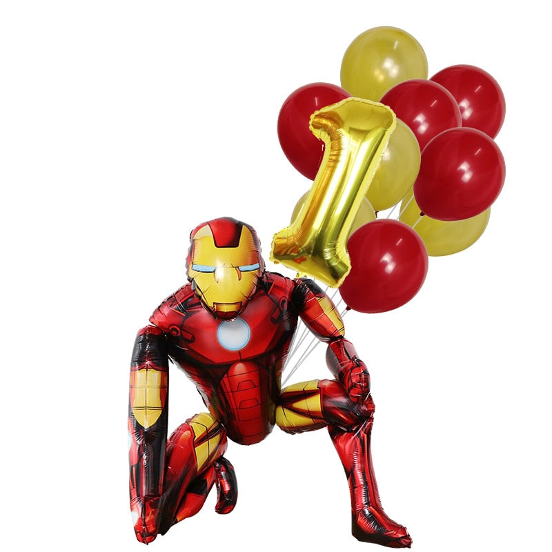 3D Marvel Big Spiderman Hero Foil Balloons Number