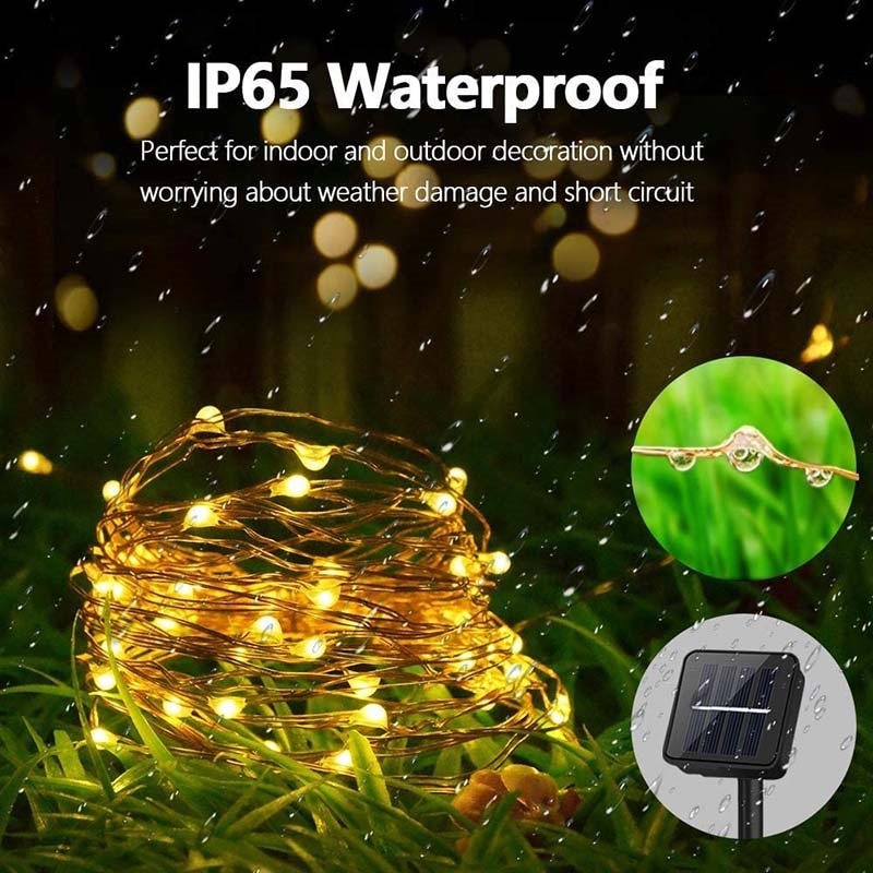 Outdoor LED Solar Fairy String Light Waterproof Light