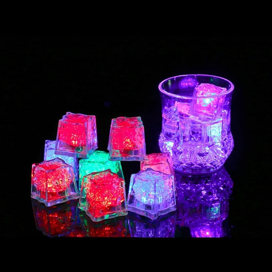 LED Ice Cubes Glowing Party Flash Neon Halloween