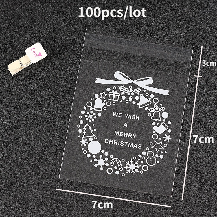 Biscuit gift self-adhesive sealed candy bag
