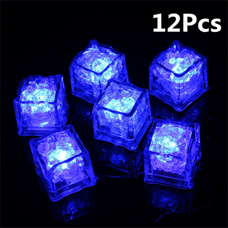 LED Ice Cubes Glowing Party Flash Neon Halloween