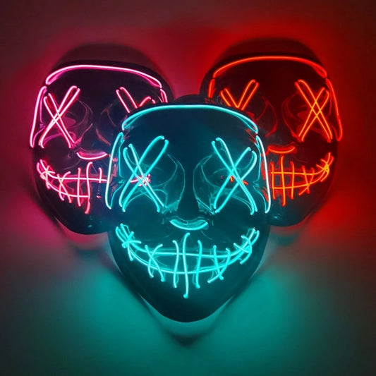Cosmask Halloween Neon Led Mask