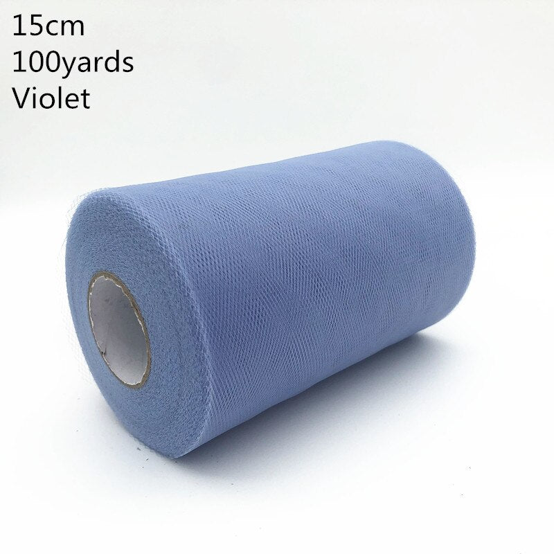 Tulle Roll 100 Yards 15 Cm Organza Fabric Wedding Decor