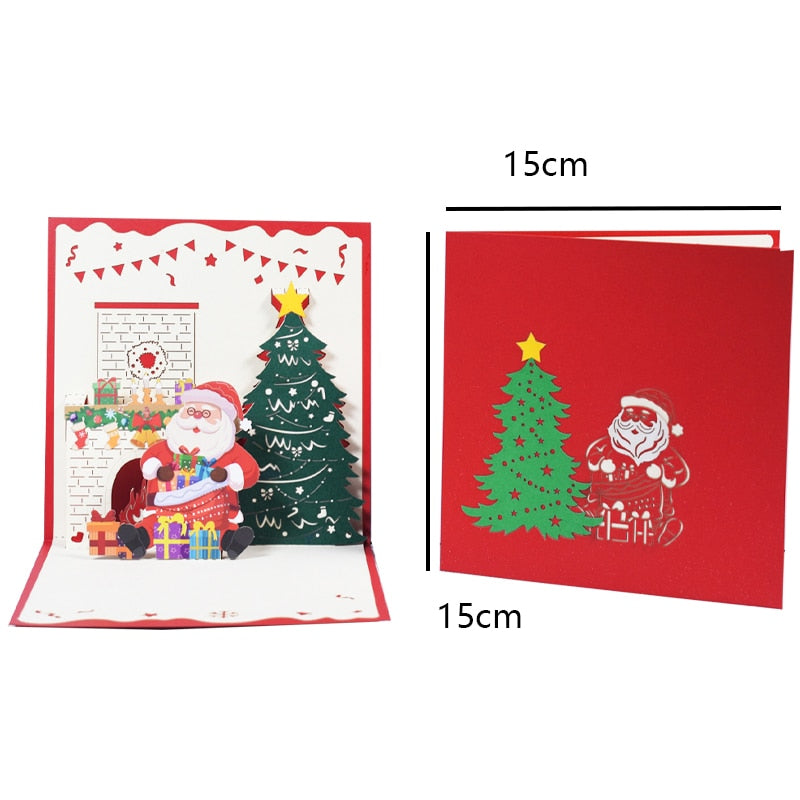 Merry Christmas Cards Christmas Tree Winter