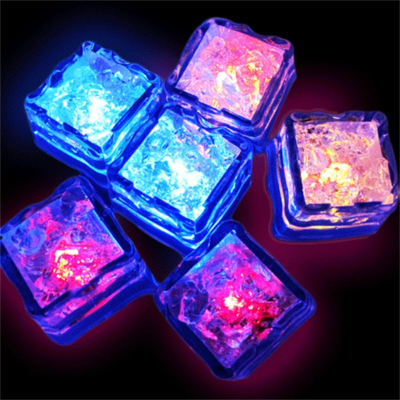 Christmas Luminous LED Ice Cubes Glowing Party Ball Flash Neon Wine Glass