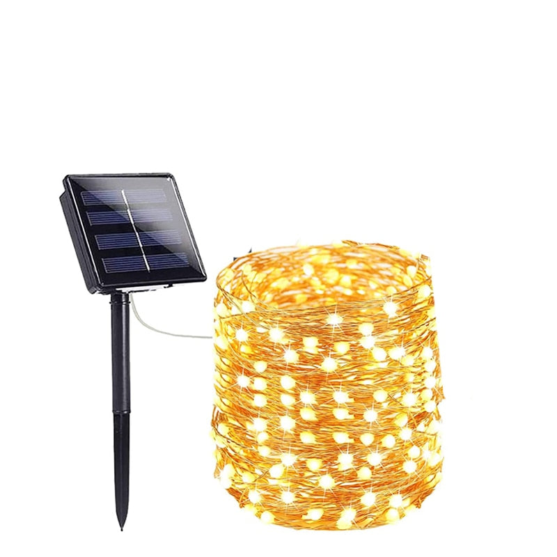 Outdoor LED Solar Fairy String Light Waterproof Light