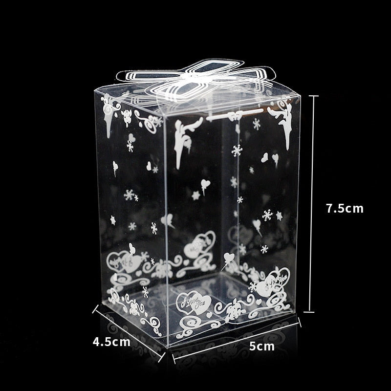 Clear PVC Box Packing Christmas Favor Packaging Box