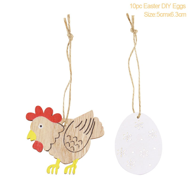 Easter Decoration for Home Wooden Easter Egg Holder