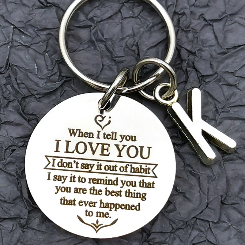 Anniversary Keychain for Wife Husband Couple