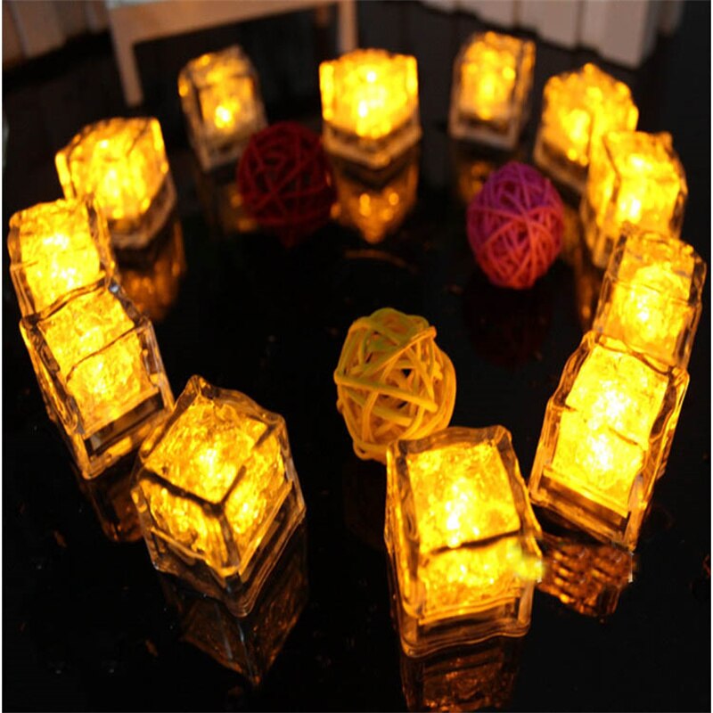 Christmas Luminous LED Ice Cubes Glowing Party Ball Flash Neon Wine Glass