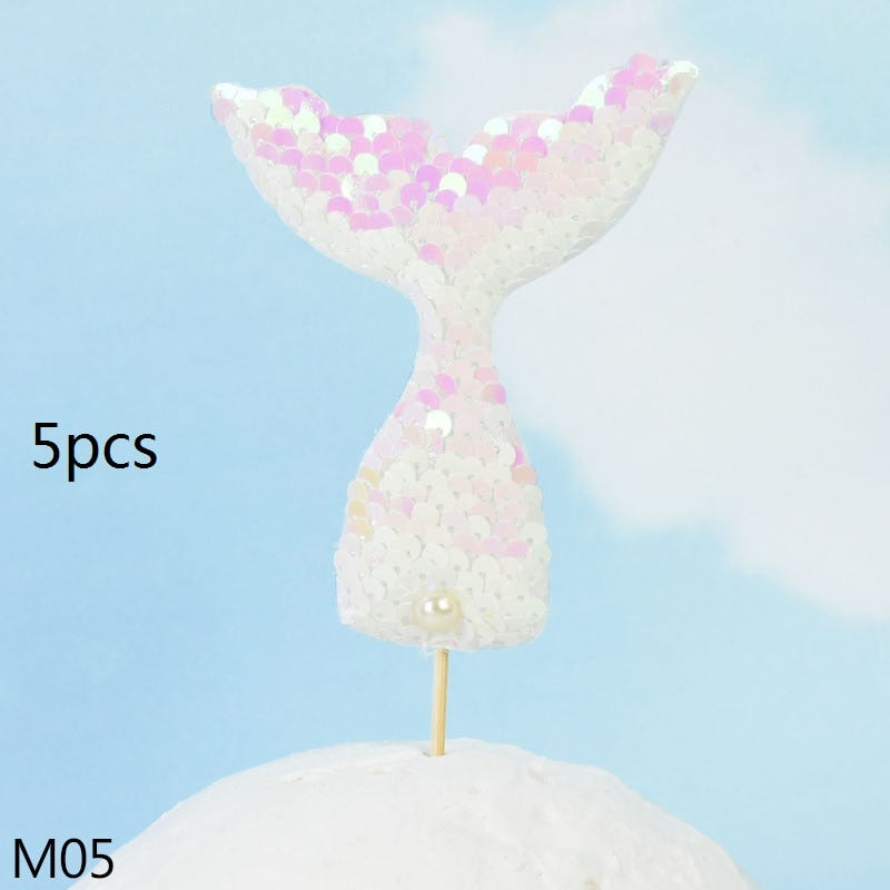 Mermaid Party Cake Supplies Adorable Glitter