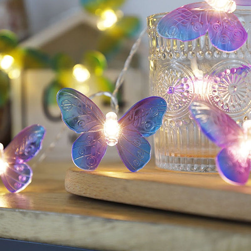 Butterfly LED Fairy String Lights Battery USB