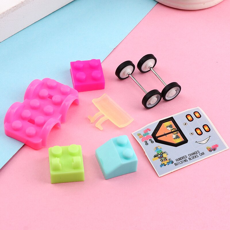 Creative Puzzle Building Block Cars Toy