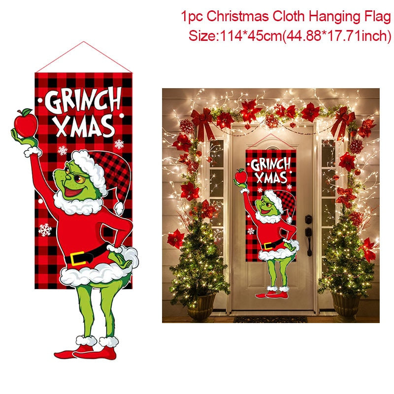 Merry Christmas Porch Door Banner