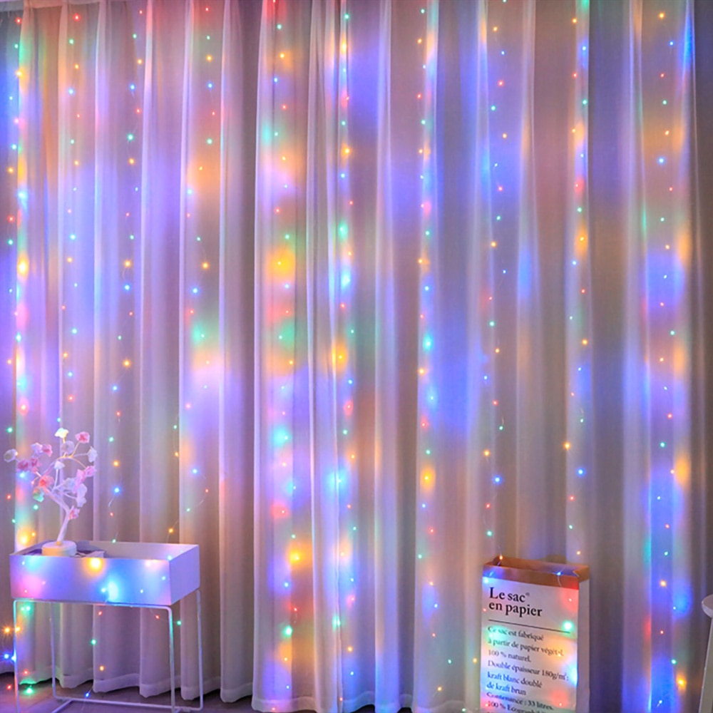 LED Curtain String Fairy Lights Christmas Decoration