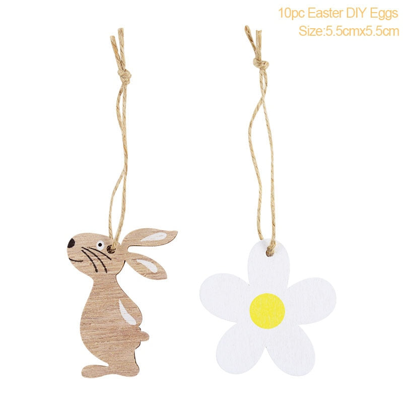 Easter Decoration for Home Wooden Easter Egg Holder