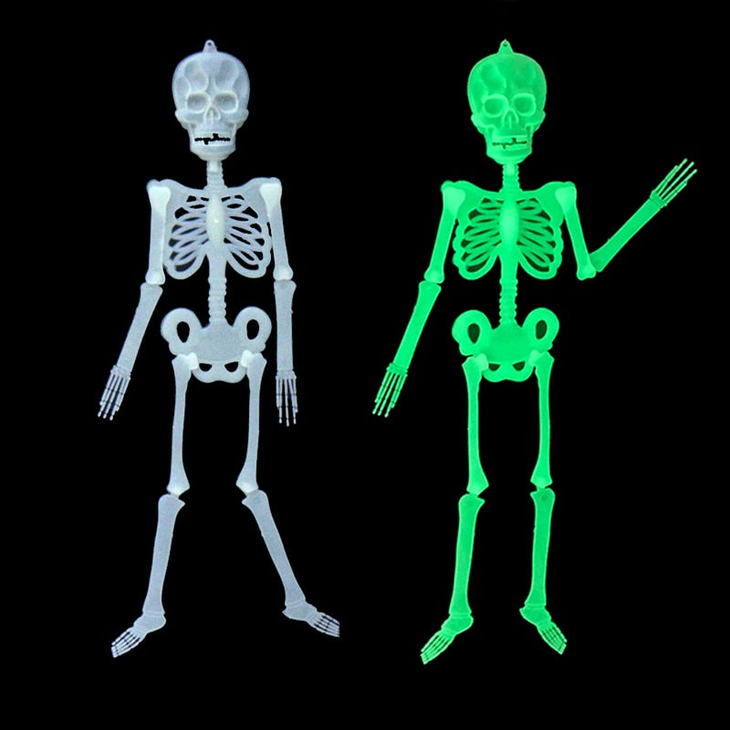 Scary Halloween Props Luminous Hanging Skeleton